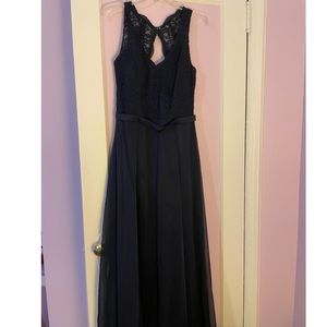 Lace keyhole Full Length dress